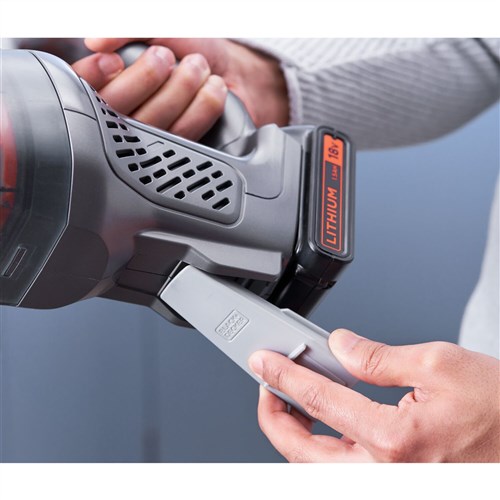 Black+Decker BCHV-001C1 Aspirateur balai sans fil cyclonique avec batterie externe Lithium 18V 1.5Ah - Filtre lavable et autonomie 12 min Black+Decker BCHV-001C1 Aspirateur balai sans fil cyclonique avec batterie externe Lithium 18V 1.5Ah - Filtre lavable et autonomie 12 min