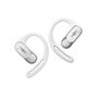 Shokz OpenFit Air Casque Audio Bluetooth Sans Fil à Conduction Osseuse avec Crochets Auriculaires - IP54 - Charge Rapide - Blanc