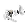 Shokz OpenFit Air Casque Audio Bluetooth Sans Fil à Conduction Osseuse avec Crochets Auriculaires - IP54 - Charge Rapide - Blanc