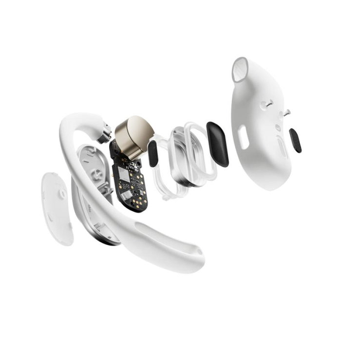 Shokz AfterShokz Casque audio sport sans fil OpenFit blanc - Référence modèle: T511-ST-WT / T511STWT