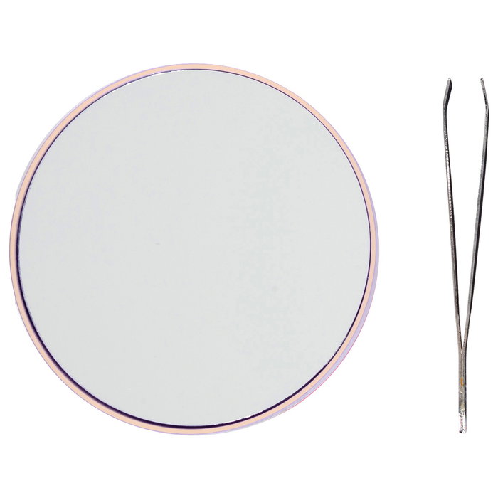 Cosmetic Club Miroir Grossissant x15 et Pince à Épiler