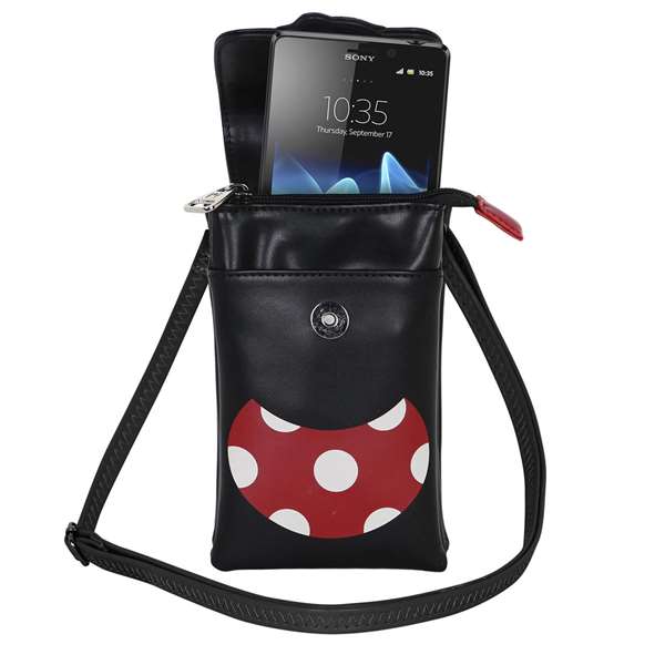 Karactermania Sac pour téléphone Minnie Mouse avec bandoulière PVC et polyester 12 x 3 x 20 cm - Multicolore Karactermania Sac pour téléphone Minnie Mouse avec bandoulière PVC et polyester 12 x 3 x 20 cm - Multicolore