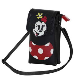 Karactermania Sac pour téléphone Minnie Mouse avec bandoulière PVC et polyester 12 x 3 x 20 cm - Multicolore