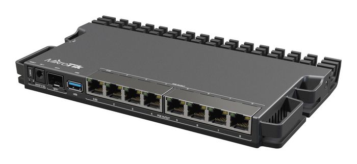 MikroTik RB5009UG+S+IN Routeur avec 9 Ports (1x 10G SFP+, 1x 2.5GbE, 7x Gigabit), CPU ARM Quad-core, USB 3.0, Alimentation PoE/DC, 1 Go RAM MikroTik RB5009UG+S+IN Routeur avec 9 Ports (1x 10G SFP+, 1x 2.5GbE, 7x Gigabit), CPU ARM Quad-core, USB 3.0, Alimentation PoE/DC, 1 Go RAM