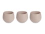 IBERGARDEN Set de 3 macetas avec réserve d'eau Taupe