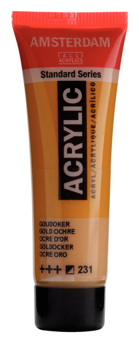 Amsterdam Standard Series Peinture Acrylique Ocre Or 231 - 20 ml Amsterdam Standard Series Peinture Acrylique Ocre Or 231 - 20 ml