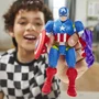 Hasbro Marvel MixMashers Captain America, Figurine 12 cm Personnalisable à Mélanger et Combiner avec Accessoires, pour Enfants dès 4 ans
