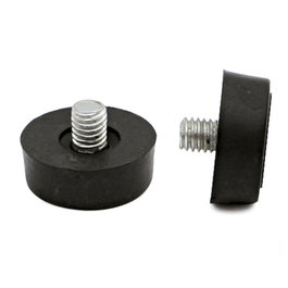 Q&Q Pied niveleur M6x6mm H14 Ø21 Noir