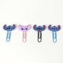 Cerdà - Clips Pack Stitch x4 - 4 clips décoratifs avec personnage Stitch - Jouet enfant 3 à 12 ans