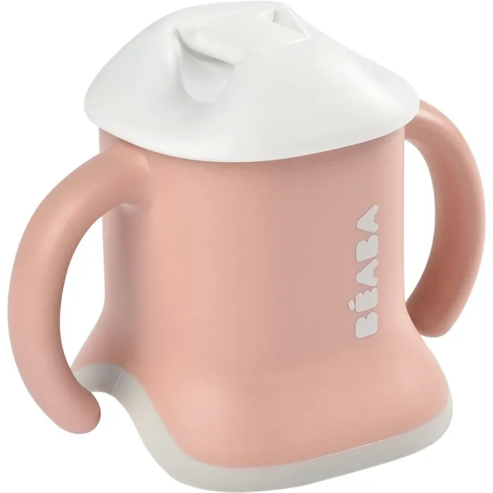 Beaba Evoluclip Tasse d'apprentissage 3-en-1 - Vieux rose - Biberon, Gourde, Verre - Pour bébé - Facile à nettoyer Beaba Evoluclip Tasse d'apprentissage 3-en-1 - Vieux rose - Biberon, Gourde, Verre - Pour bébé - Facile à nettoyer