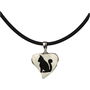 Pendentif Femme Pet Zen 15 X 16 MM Noir Argenté