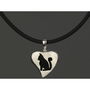 Pendentif Femme Pet Zen 15 X 16 MM Noir Argenté