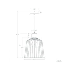 Lampe À Suspension Turkistan en métal et bois