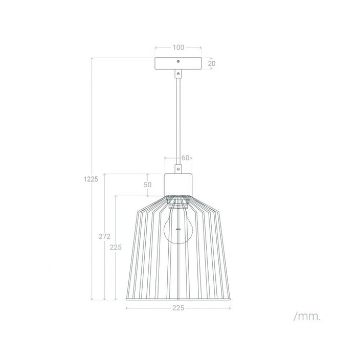 Lampe À Suspension Turkistan en métal et bois