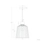 Lampe À Suspension Turkistan en métal et bois