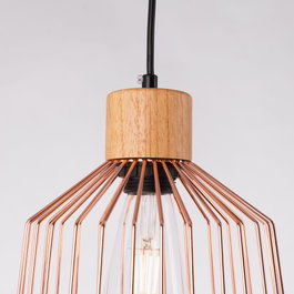 Lampe À Suspension Turkistan en métal et bois