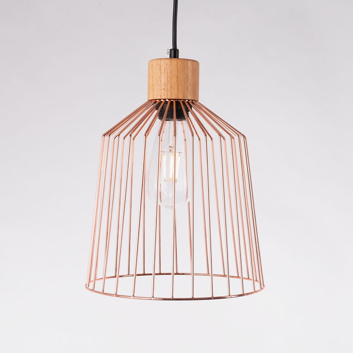 Lampe À Suspension Turkistan en métal et bois