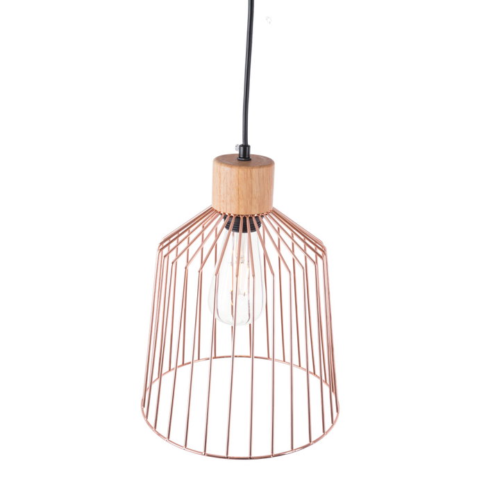 Lampe À Suspension Turkistan en métal et bois