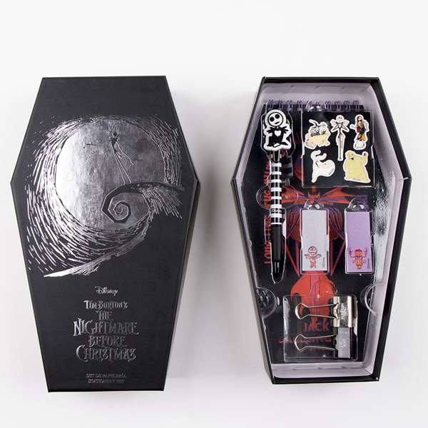 Cerdá Set de Papeterie Nightmare Before Christmas avec Étui (15 x 25 x 5 cm) - Âge Recommandé : 3 Ans et Plus