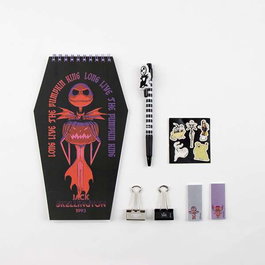 Cerdá Set de Papeterie Nightmare Before Christmas avec Étui (15 x 25 x 5 cm) - Âge Recommandé : 3 Ans et Plus