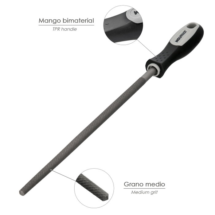 WOLFPACK LINEA PROFESIONAL Lime Maurer à manche ronde mi-douce 6 inch