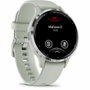 Garmin Venu 3S - Boîtier 30.4mm Acier Soft Gold et Bracelet Silicone Rose