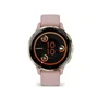 Garmin Montre Connectée Venu 3S - Boîtier 30.4mm Acier Soft Gold et Bracelet Silicone Rose - GPS, Autonomie 14 Jours
