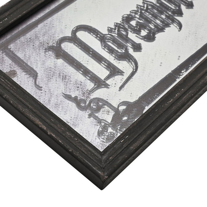 WIDDOP & CO - Plaque miroir décorative Dark Arts Harry Potter, en bois avec finition brillante et deux patères pour mur