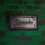 WIDDOP & CO - Plaque miroir décorative Dark Arts Harry Potter, en bois avec finition brillante et deux patères pour mur