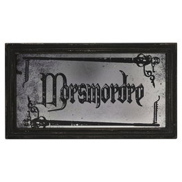 WIDDOP & CO - Plaque miroir décorative Dark Arts Harry Potter, en bois avec finition brillante et deux patères pour mur