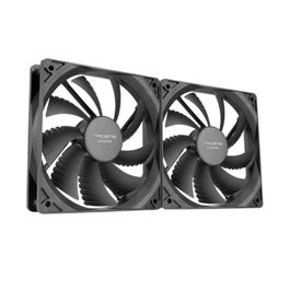 Tacens Pack de 2 Ventilateurs Internes Anima AF12X2 120 mm Silencieux 14 dB Noir