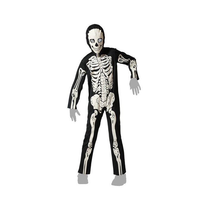 BigBuy Carnival Déguisement Squelette Luminescent pour Enfant, 3-4 Ans