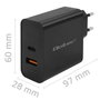 QOLTEC Chargeur USB 90W Power Delivery USB A et USB C