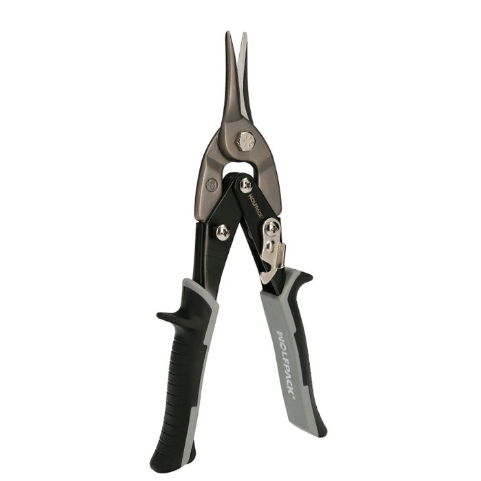 WOLFPACK LINEA PROFESIONAL Ciseaux de tôlerie pour coupe centrale et droite, 250 mm WOLFPACK LINEA PROFESIONAL Ciseaux de tôlerie pour coupe centrale et droite, 250 mm