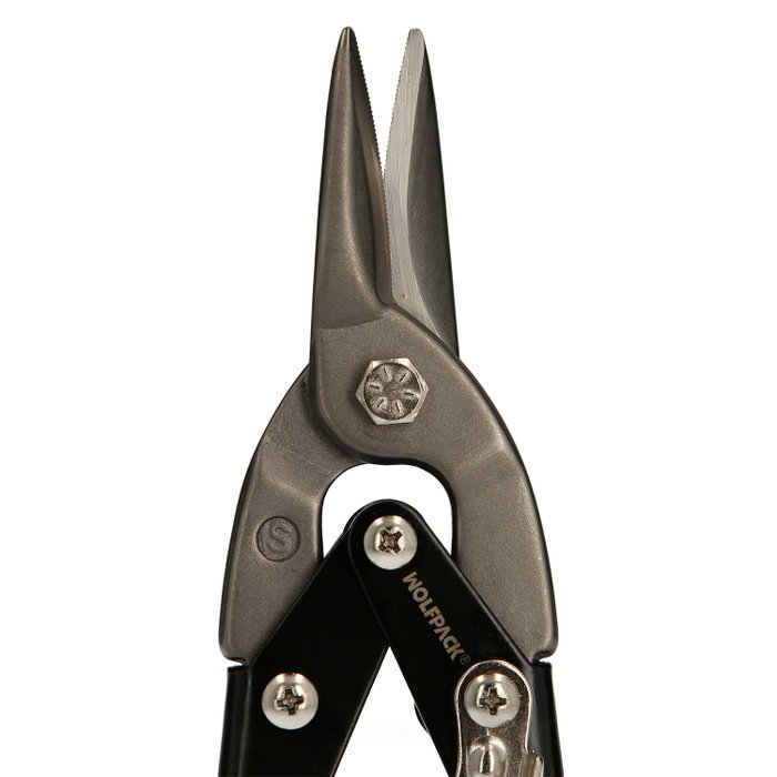 WOLFPACK LINEA PROFESIONAL Ciseaux de tôlerie pour coupe centrale et droite, 250 mm WOLFPACK LINEA PROFESIONAL Ciseaux de tôlerie pour coupe centrale et droite, 250 mm