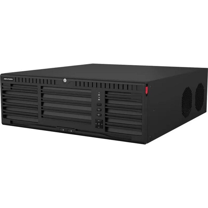 Hikvision - NVR 128 canaux 3U, jusqu'à 400 Mbps, 32 décodages 2MP, 16 interfaces SATA, sorties HDMI 8K, pour caméras IP spéciales Hikvision - NVR 128 canaux 3U, jusqu'à 400 Mbps, 32 décodages 2MP, 16 interfaces SATA, sorties HDMI 8K, pour caméras IP spéciales