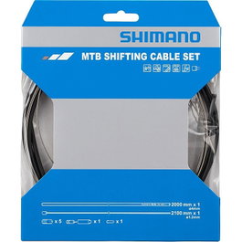Shimano Kit Câble et Gaine de Changement SP41 4mm 2100mm Noir