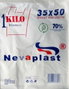 NEVAPLAST Sac réutilisable avec anse 35x50 cm, 70% recyclé, 68 pièces