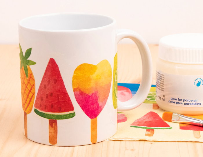 Innspiro Taza de cerámica blanca 325ml