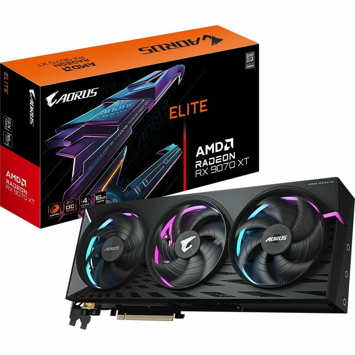 Carte Graphique Gigabyte 9VR907XTAE-00-G10 radeon rx 9070 xt 16 GB GDDR6 Carte Graphique Gigabyte 9VR907XTAE-00-G10 radeon rx 9070 xt 16 GB GDDR6