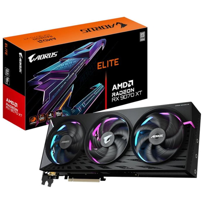 Gigabyte AORUS Radeon RX 9070 XT ELITE 16 GB Gigabyte AORUS Radeon RX 9070 XT ELITE 16 GB