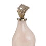 BigBuy Home Bouteille décorative Crème et Doré 13 x 10 x 47 cm