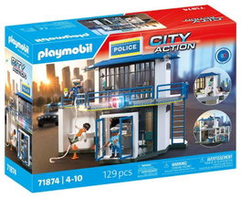 Playmobil Poste de police avec salle de recherches 71874 City Action de 129 pièces