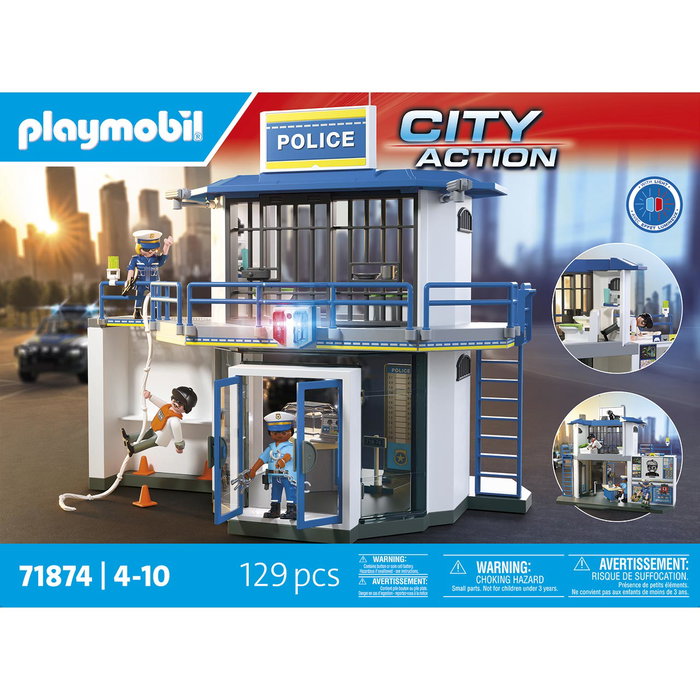 Playmobil Poste de police avec salle de recherches 71874