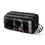 Karactermania - Sac scolaire Batman Trick FAN 2.2 - Triple compartiment avec fermeture à glissière, cintre pour trolley - 10x23x11 cm - Noir