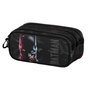 Karactermania - Sac scolaire Batman Trick FAN 2.2 - Triple compartiment avec fermeture à glissière, cintre pour trolley - 10x23x11 cm - Noir