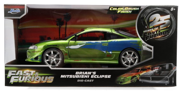 JADA TOYS Mitsubishi Eclipse 1995 Fast & Furious 1:24 JADA TOYS Mitsubishi Eclipse 1995 Fast & Furious 1:24
