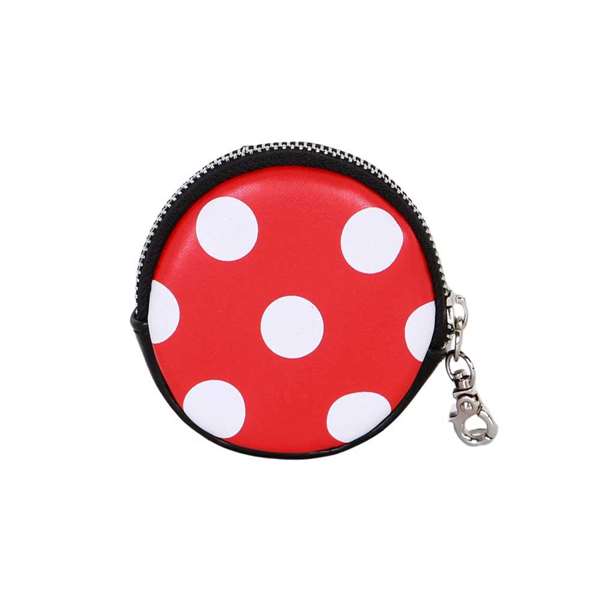 Karactermania Monedero Cookie Minnie Mouse Face - Porte-monnaie rond PVC pour enfants 3 ans et plus, 8.7 x 2.3 x 8.7 cm, multicolor, fermeture à zip