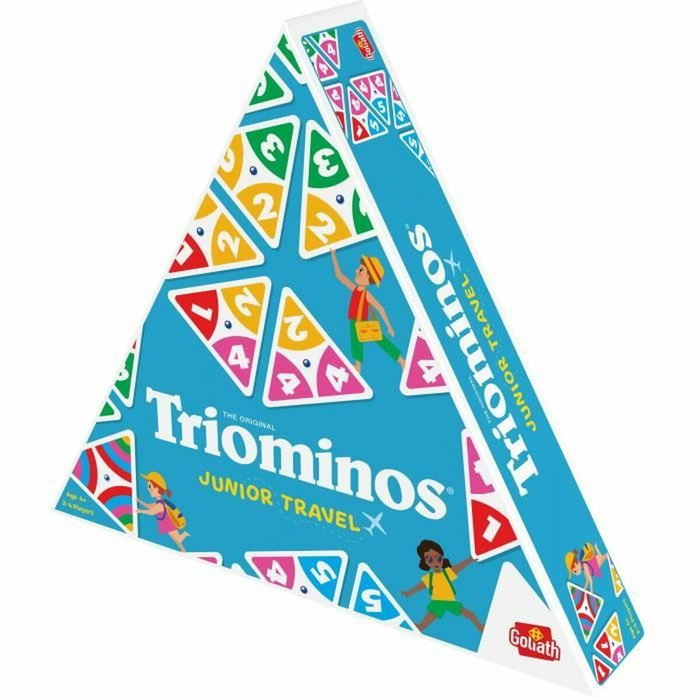 Goliath Triominos Junior Travel '24 Jeu de société voyageur de dominos à 3 côtés