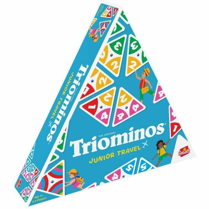 Goliath Triominos Junior Travel '24 Jeu de société voyageur de dominos à 3 côtés